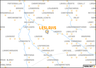 map of Les Lavis