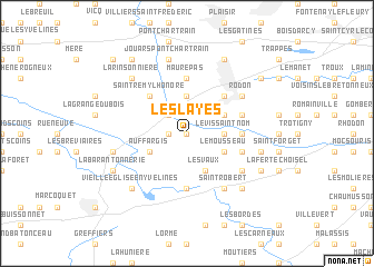 map of Les Layes