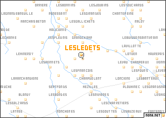 map of Les Lèdets