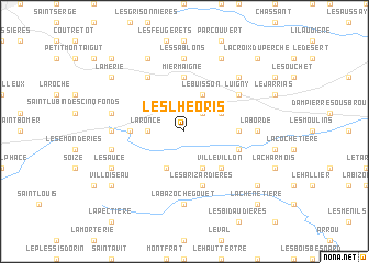 map of Les Lhéoris