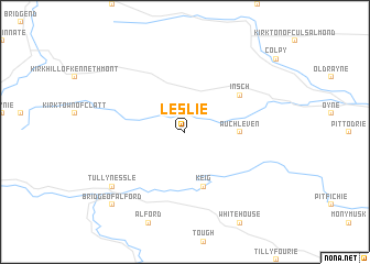 map of Leslie