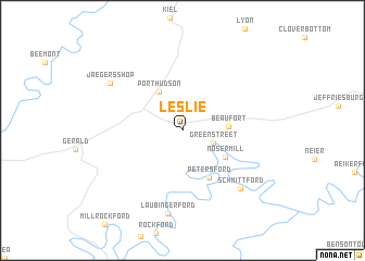 map of Leslie