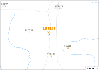 map of Leslie