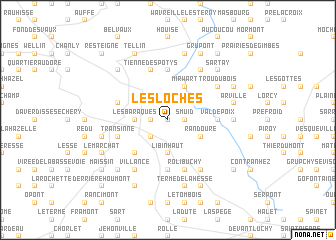 map of Les Loches