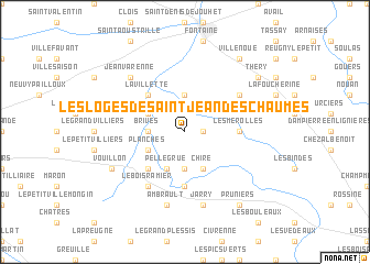 map of Les Loges de Saint-Jean des Chaumes