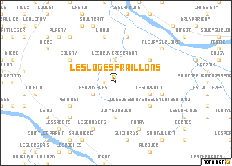 map of Les Loges Fraillons