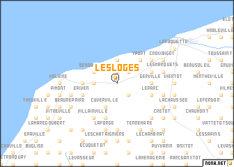 map of Les Loges