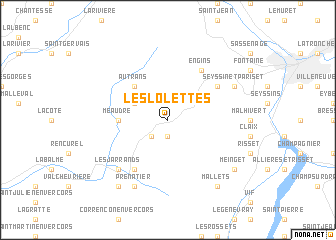 map of Les Lolettes