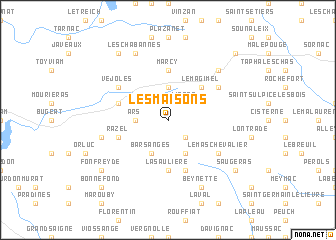 map of Les Maisons