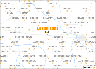 map of Les Maisons