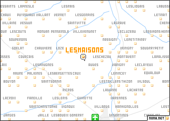 map of Les Maisons