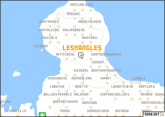 map of Les Mangles