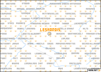 map of Les Marais