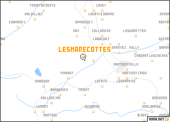 map of Les Marécottes