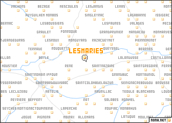 map of Les Maries