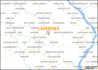 map of Les Marnes