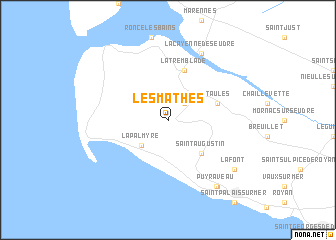 map of Les Mathes