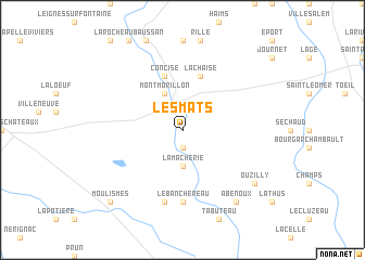 map of Les Mâts