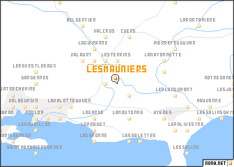 map of Les Mauniers