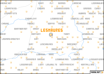 map of Les Maures