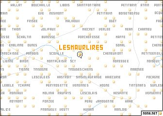 map of Les Maurlires