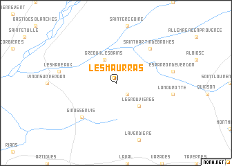 map of Les Maurras