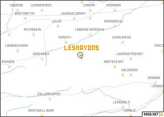 map of Les Mayons