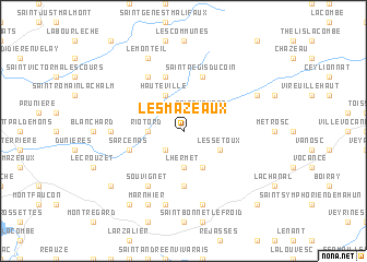 map of Les Mazeaux