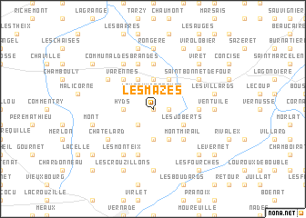 map of Les Mazes