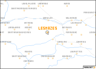 map of Les Mazes