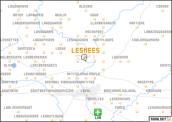 map of Les Mées