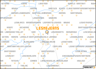 map of Les Méjeans