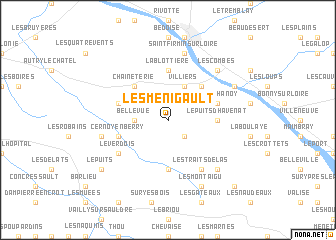 map of Les Ménigault