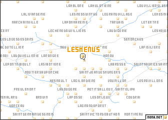 map of Les Menus