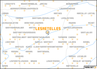 map of Les Mételles