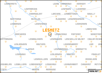 map of Les Metz