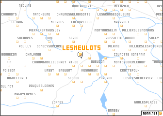 map of Les Meulots