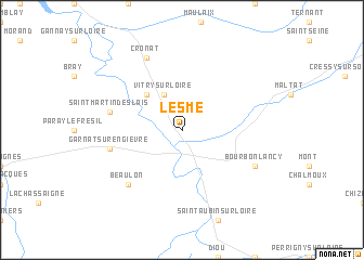 map of Lesme