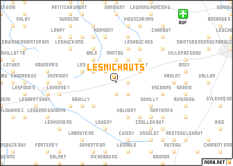 map of Les Michauts