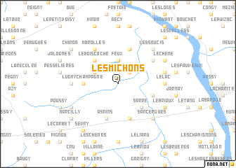 map of Les Michons