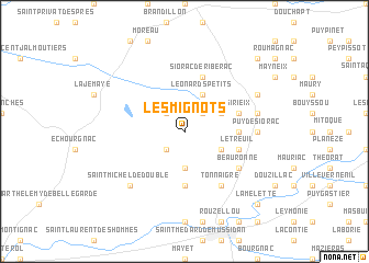 map of Les Mignots