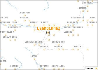 map of Les Molanez