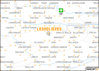 map of Les Molières