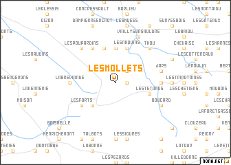 map of Les Mollets