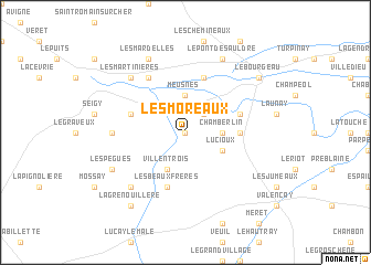 map of Les Moreaux