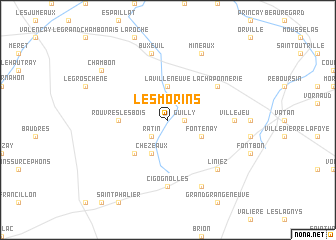 map of Les Morins