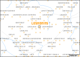 map of Les Morins