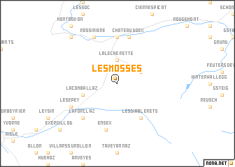 map of Les Mosses