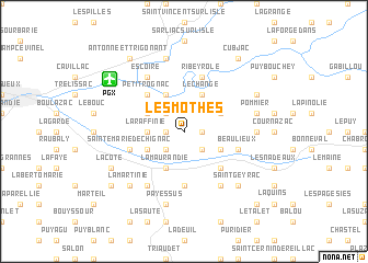 map of Les Mothes