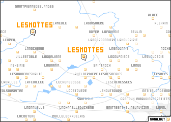 map of Les Mottes